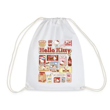 Hello Kitty Snack Collage - Turnbeutel - Weiß - Vorne