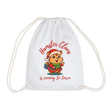 Hamster Noël - Sac de sport léger - blanc - Devant