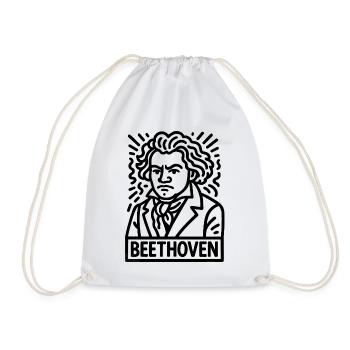 Ludwig van Beethoven - Turnbeutel - Weiß - Vorne
