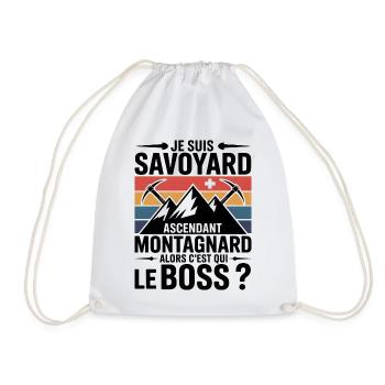 Savoyer Montagnard T-Shirt – Wer ist der Bauch - Turnbeutel - Weiß - Vorne