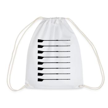 Gouvernail arrière – Silhouette - Sac de sport léger - blanc - Devant