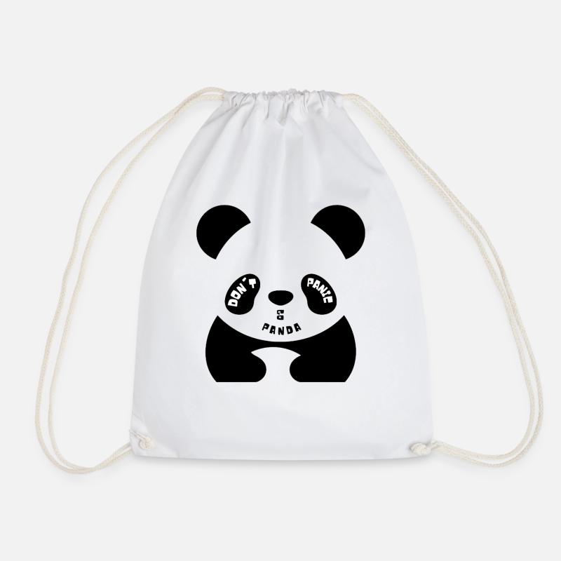 Keine Panik, GO Panda - Turnbeutel - Weiß