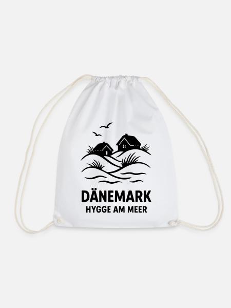 Dänemark Hygge - Turnbeutel - Weiß
