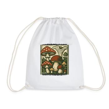 Untamed - Drawstring Bag - white - Front