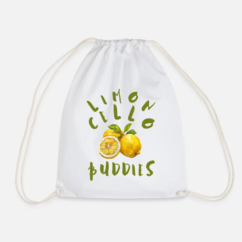 Limoncello Buddies - Drawstring Bag - white