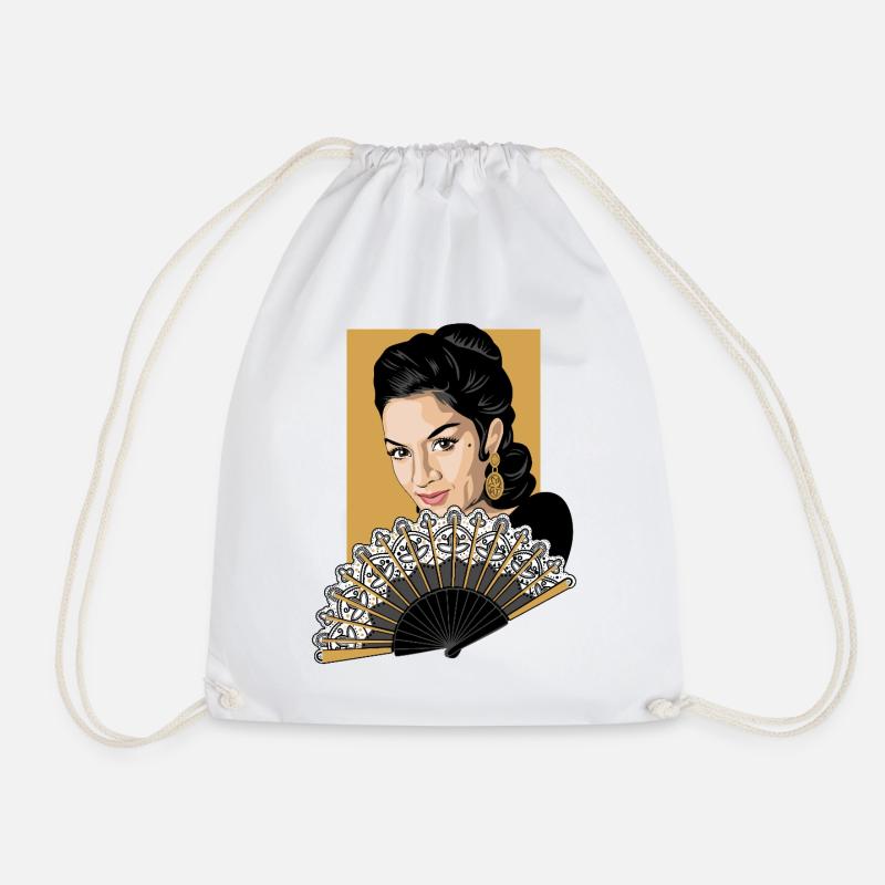 LOLA Fan - Drawstring Bag - white