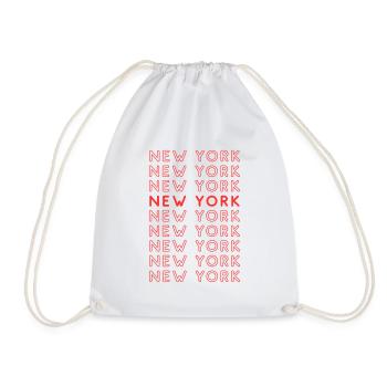 Diagramme de la grille de New York - Sac de sport léger - blanc - Devant