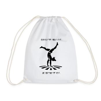 CALISTHENICS - AESTHETICS - Fitness - Workout - Turnbeutel - Weiß - Vorne