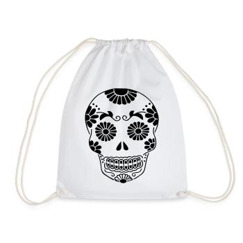 Tête de mort  - Sac de sport léger - blanc - Devant