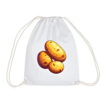 Potatoes - Drawstring Bag - white - Front