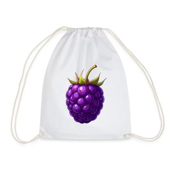 blackberry - Drawstring Bag - white - Front