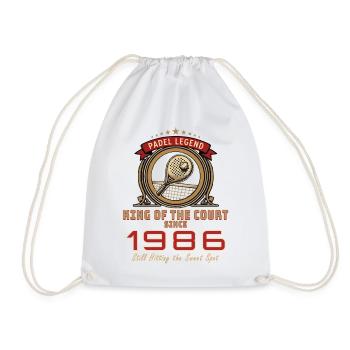 Padel Legend 1986, T-shirt d’anniversaire, sweat à capuche, tasse - Sac de sport léger - blanc - Devant