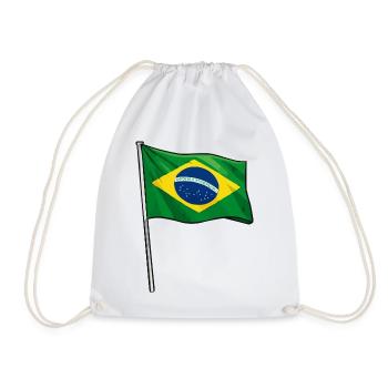 Art du drapeau brésilien - Sac de sport léger - blanc - Devant