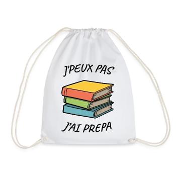 J'peux pas j'ai prépa - Sac de sport léger - blanc - Devant