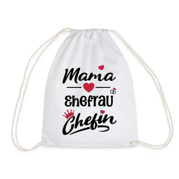 mama_ehefrau_chefin - Sac de sport léger - blanc - Devant