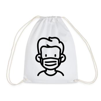 masque - Sac de sport léger - blanc - Devant