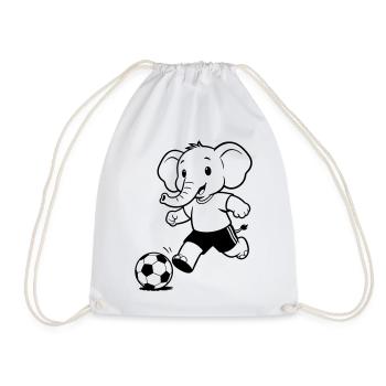 Elephant Football - Turnbeutel - Weiß - Vorne