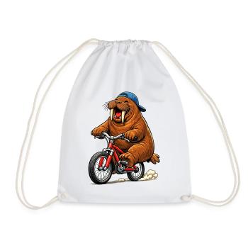 Morse sur le vélo - Sac de sport léger - blanc - Devant