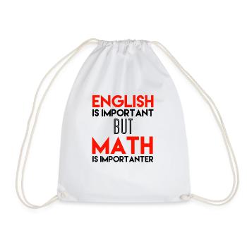 Mathématiciens cadeaux professeurs de maths scolaire cadeau - Sac de sport léger - blanc - Devant