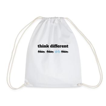 Cyclists, Cycling - Drawstring Bag - white - Front