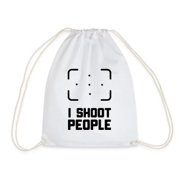 PHOTOGRAPHER - Drawstring Bag - white - Front
