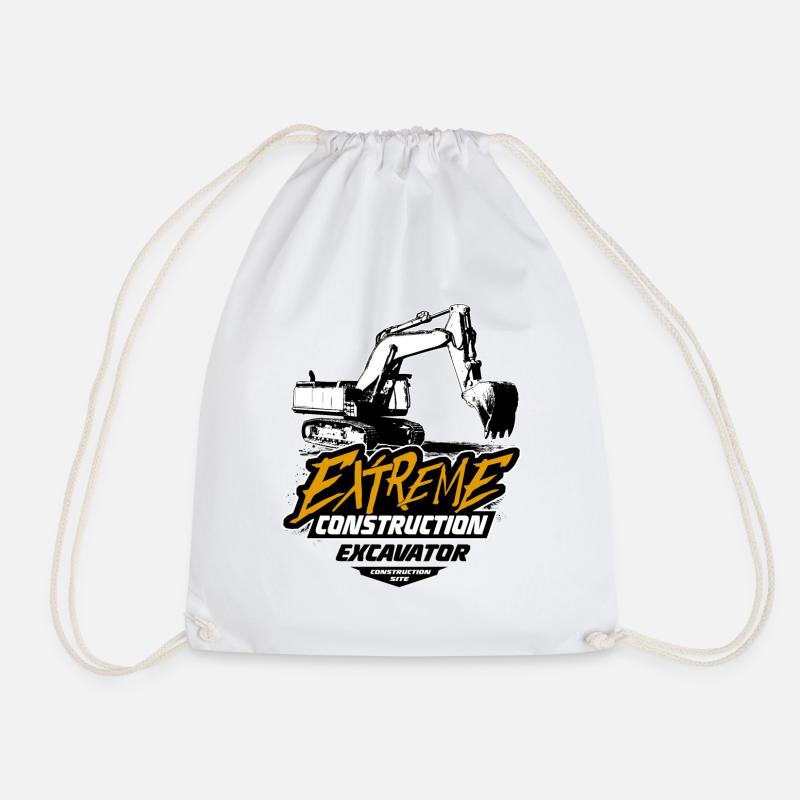 Pelles sur chenilles - pelles hydrauliques - pelles sur chenilles - Sac de sport léger - blanc