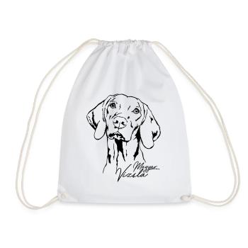 MAGYAR VIZSLA Portrait Wilsigns Jagdhund Jagdhunde - Drawstring Bag - white - Front