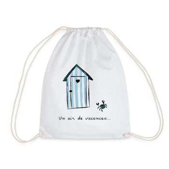 Cabine de plage - Sac de sport léger - blanc - Devant