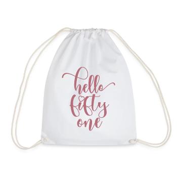 Bonjour Fifty One Mignon 51 ans Anniversaire - Sac de sport léger - blanc - Devant
