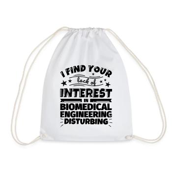 Biomedizintechnik lustiges Geschenk - Turnbeutel - Weiß - Vorne