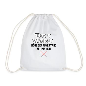That's it pension - Drawstring Bag - white - Front