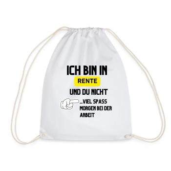 Je suis à la retraite - Sac de sport léger - blanc - Devant