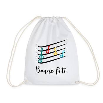 MAMIE. FÊTE DES MÈRES. BONNE FÊTE MAMIE. JE T'AIME - Sac de sport léger - blanc - Devant