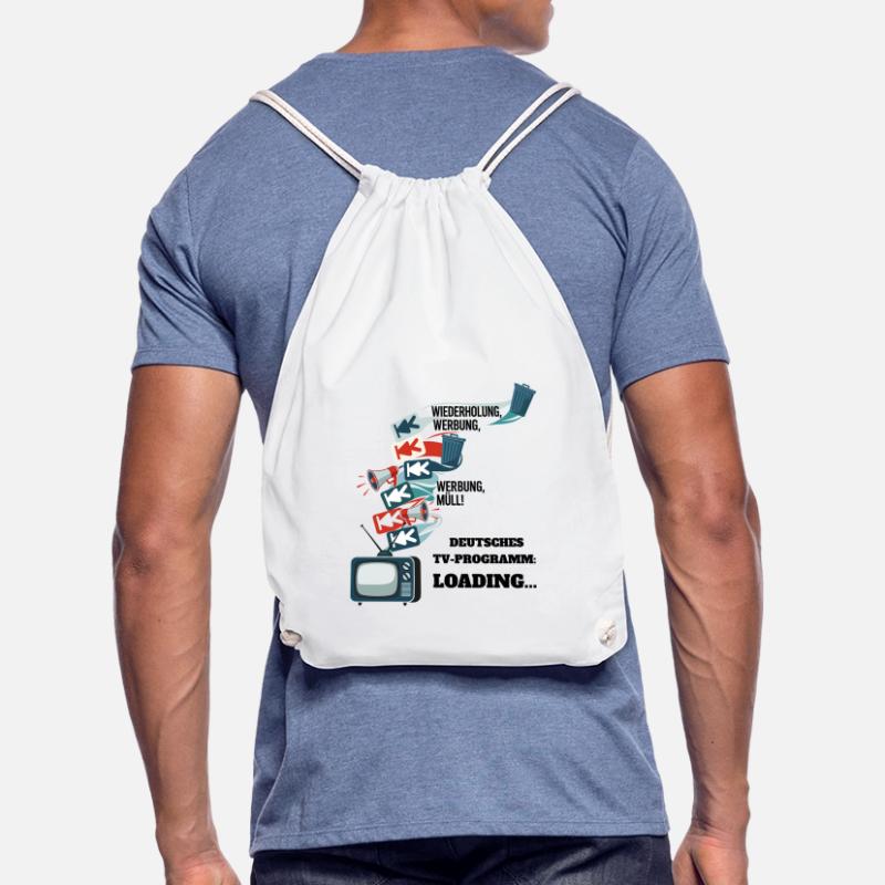 German TV Program: Loading... Drawstring Bag