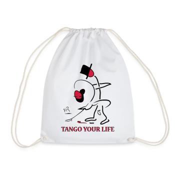 Strichmännchen - GogoLore tango your life - Turnbeutel - Weiß - Vorne