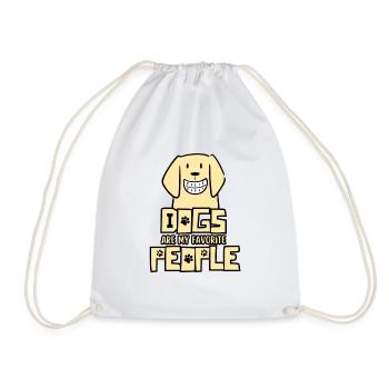 Les chiens sont mes personnes préférées - Sac de sport léger - blanc - Devant