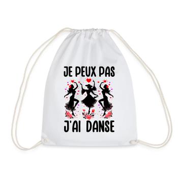 J'Peux Pas J'ai Danse Idée Cadeau Danseuse Drôle - Sac de sport léger - blanc - Devant