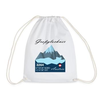 Großglockner austria Skifahren Geschenk Urlaub - Turnbeutel - Weiß - Vorne