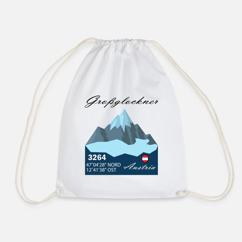 Großglockner austria Skifahren Geschenk Urlaub - Turnbeutel - Weiß