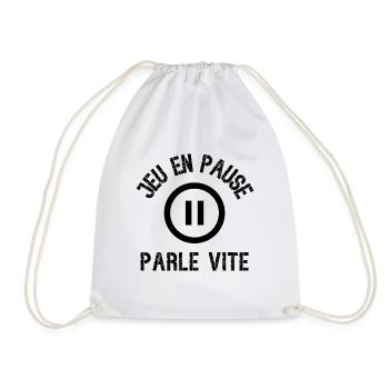 jeu en pause - Sac de sport léger - blanc - Devant