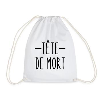 tête de mort - Sac de sport léger - blanc - Devant
