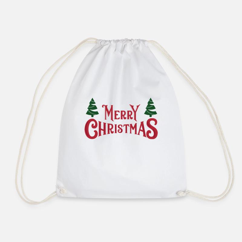 Merry Christmas - Turnbeutel - Weiß