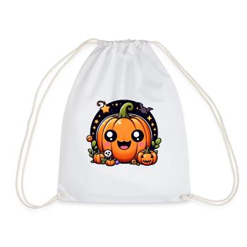 Joyeux Halloween Enfants Citrouille - Sac de sport léger - blanc - Devant