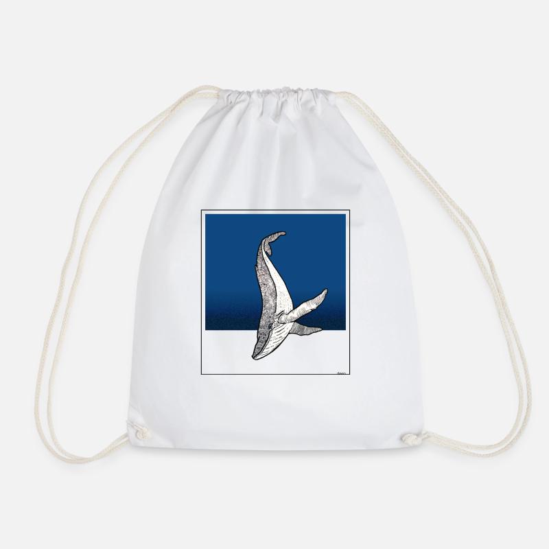 bluecontest Deep seea - Drawstring Bag - white