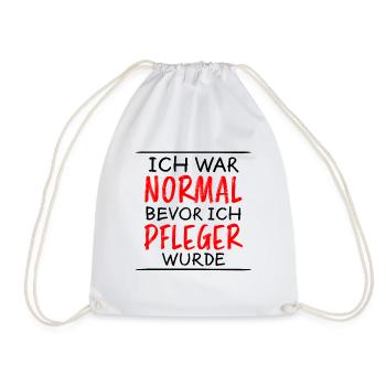 Pfleger Pflege Fun Lustiger Spruch Beruf Geschenk - Turnbeutel - Weiß - Vorne