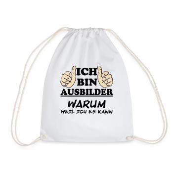 Ausbilder Lustiger Spruch Beruf Kollegen Geschenk - Turnbeutel - Weiß - Vorne