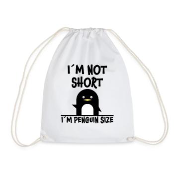 Pingouin Drôle de sort Petit Fun Antarctique Cadeau - Sac de sport léger - blanc - Devant