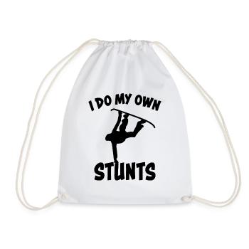 Snowboard Lustiger Spruch Snowboarding Geschenk - Turnbeutel - Weiß - Vorne