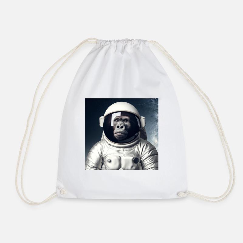 Space Gorilla Astrounaut Affe - Turnbeutel - Weiß
