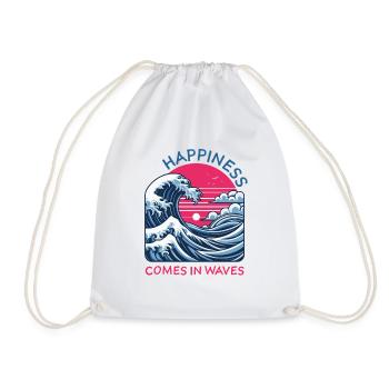 Dire que « le bonheur vient par vagues » Karma Balance - Sac de sport léger - blanc - Devant